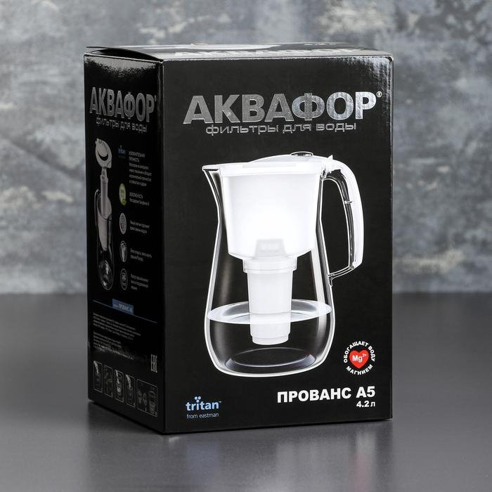 Фильтр-кувшин для воды Аквафор Прованс A5 черный черный 4.2 л - ForteMarket Фильтр-кувшин для воды Аквафор Прованс A5 черный черный 4.2 л купить,9040