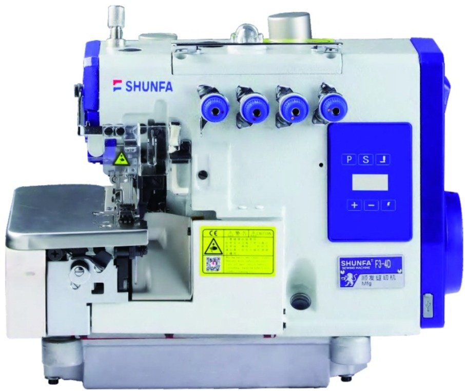 Оверлок Shunfa F3-4D белый, синий