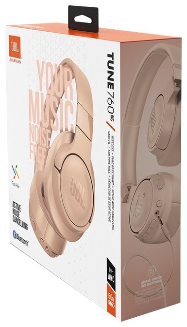 Наушники JBL Tune 760NC бежевый купить,NaN