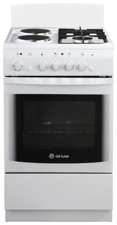 Кухонная плита De Luxe 506022.03ГЭ(щ) чр-030 белый