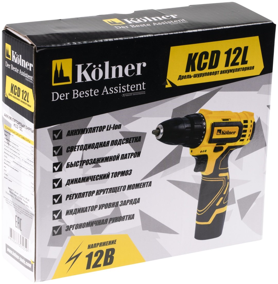 Kolner дрель-шуруповерт KCD 12L - ForteMarket Kolner дрель-шуруповерт KCD 12L купить,0