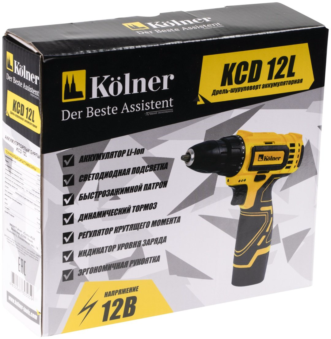 Kolner дрель-шуруповерт KCD 12L купить,NaN