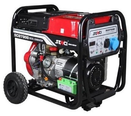 Электростанция дизельная SENCI 6.5 кВт 1 (220 В), SCD8000