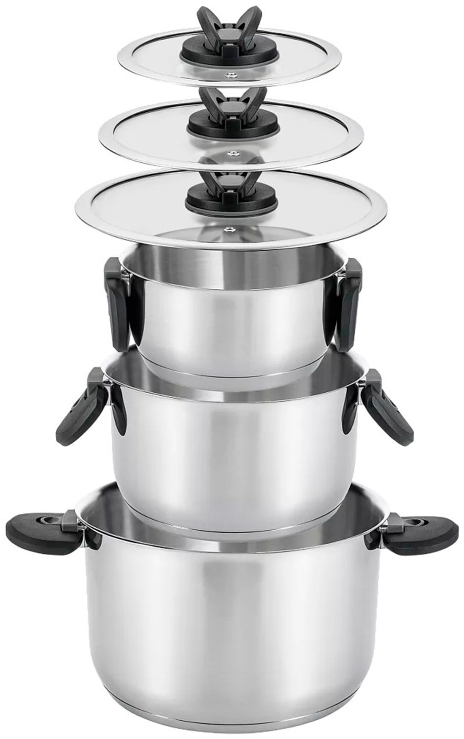 Polaris набор кастрюль MasterKeep-6S 6 в 1