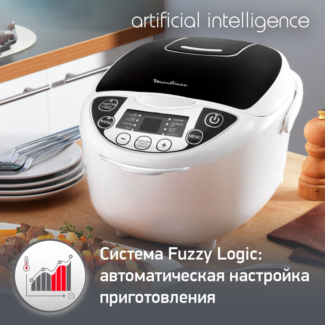 Мультиварка Moulinex MK707832 белый, черный купить,82990