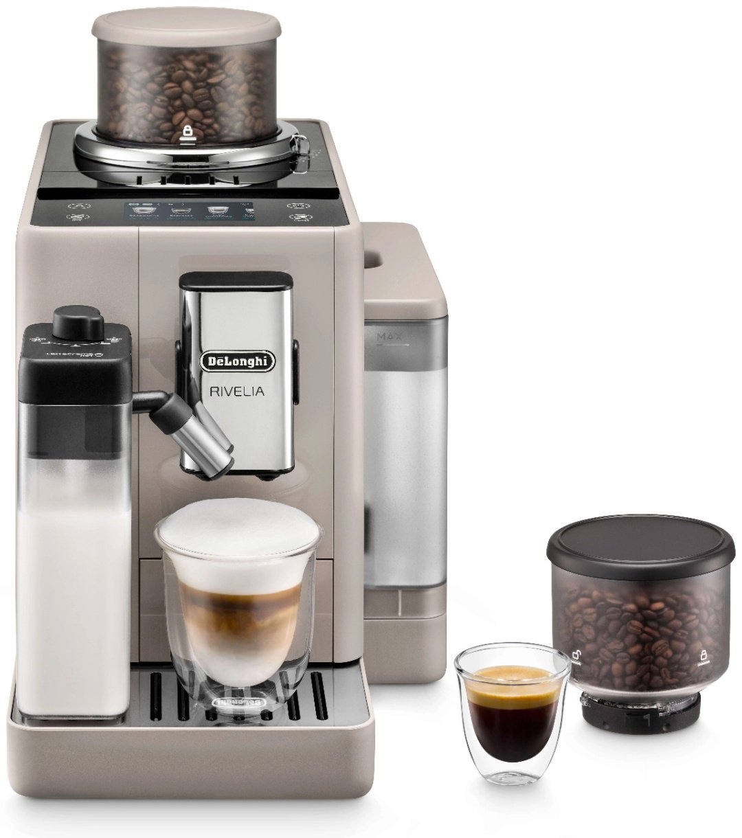 Кофемашина Delonghi Rivelia Perfetto EXAM440.55.BG бежевый