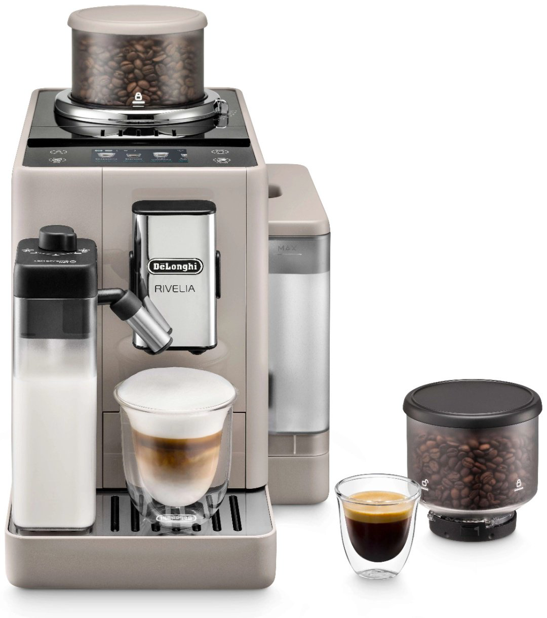 Кофемашина Delonghi Rivelia Perfetto EXAM440.55.BG бежевый купить,479990
