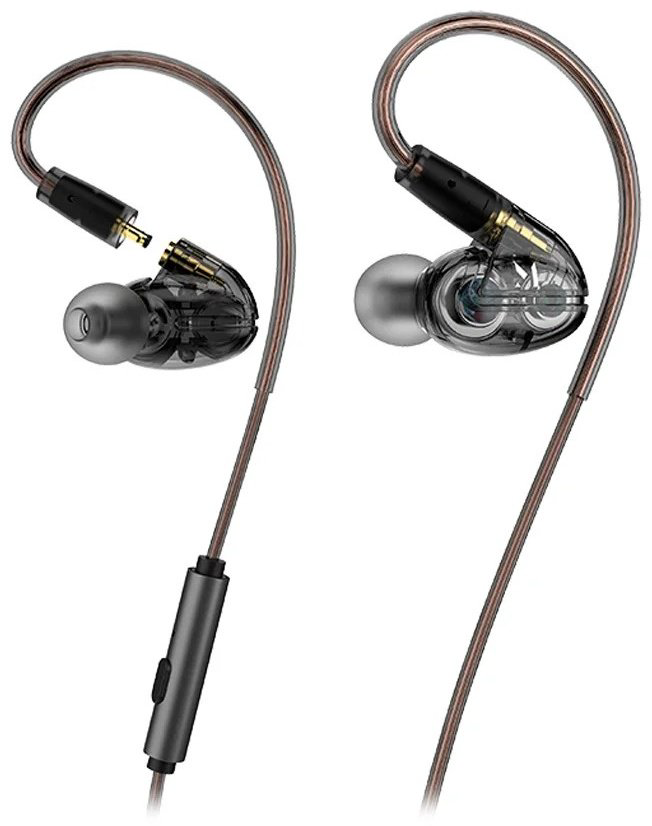 Наушники MUSIC PUBLIC KINGDOM IEM200M черно-коричневый