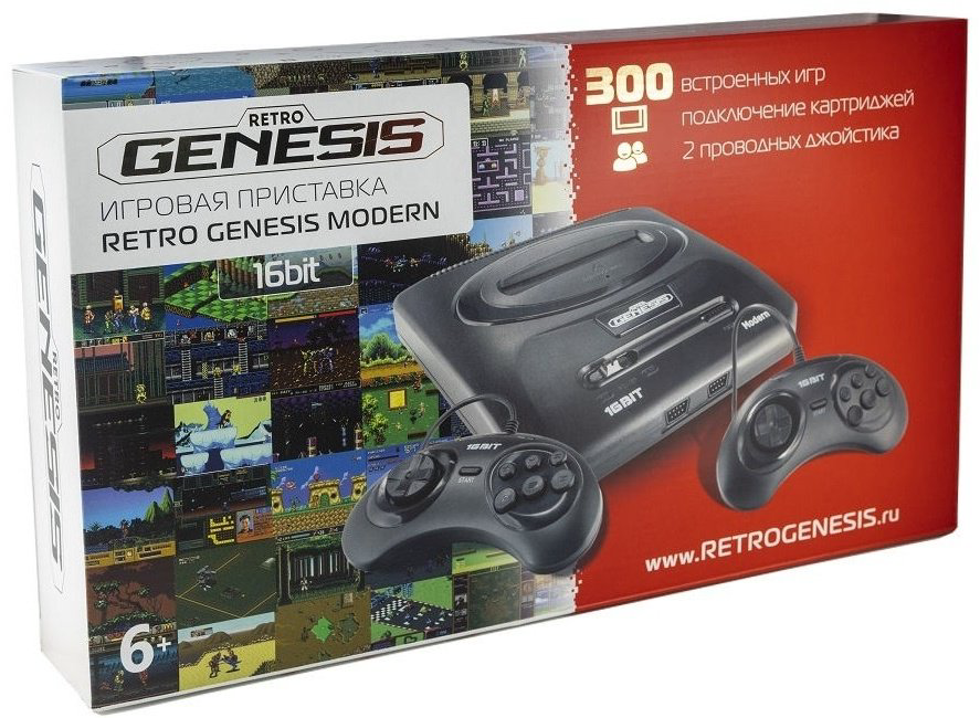 Игровая приставка SEGA Modern Retro Genesis ZD-04a + 300 игр купить,NaN