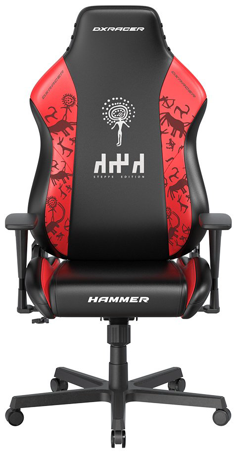Игровое кресло DXRacer Hammer Steppe edition GC/LHE23LTA/QZQ.NR, черный, красный купить,130599