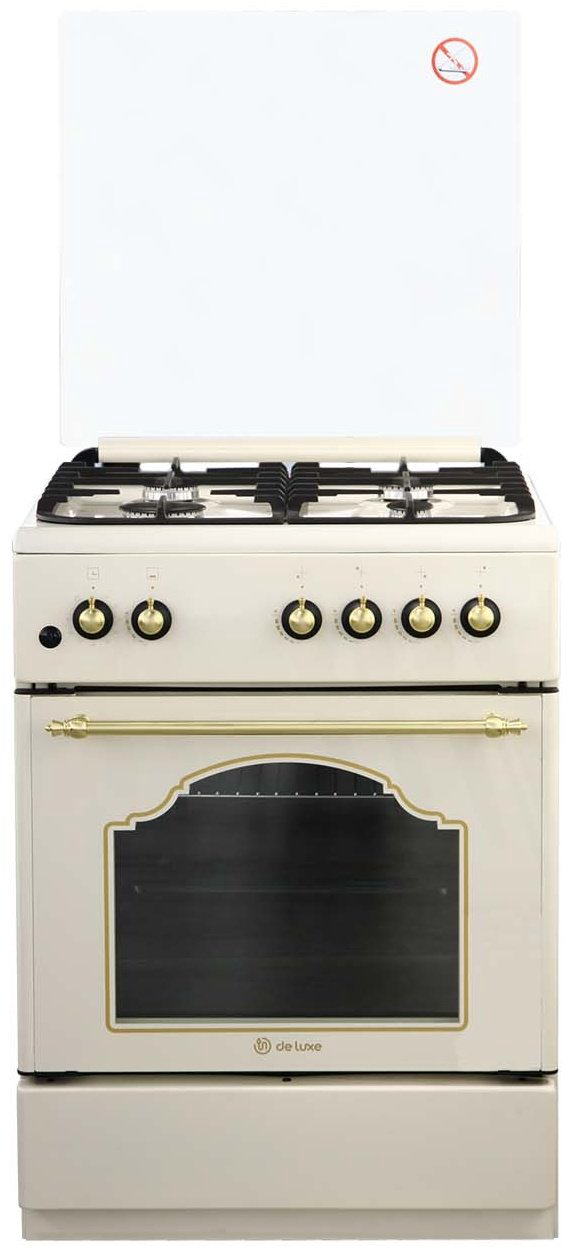 Кухонная плита De Luxe 606040.24г-006 (кр) ЧР бежевый