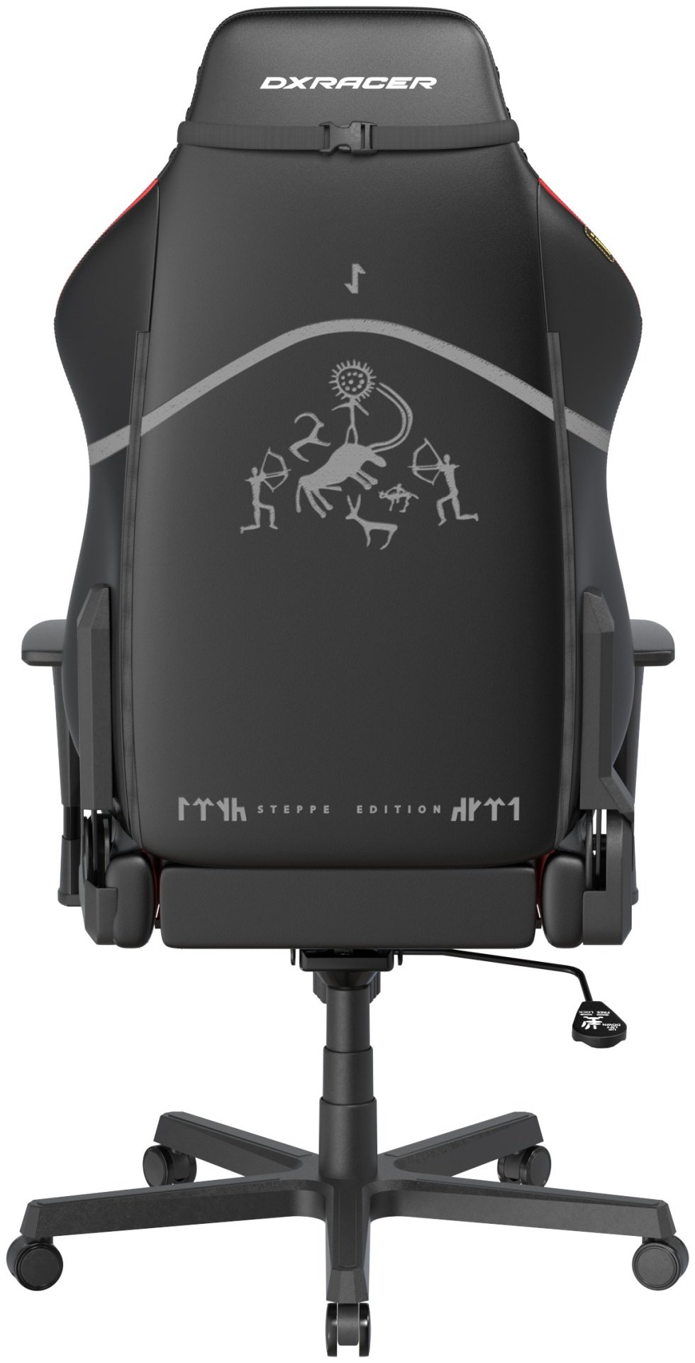 Игровое кресло DXRacer Hammer Steppe edition GC/LHE23LTA/QZQ.NR, черный, красный