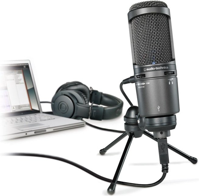 Микрофон Audio-Technica AT2020USB+ черный купить,76989