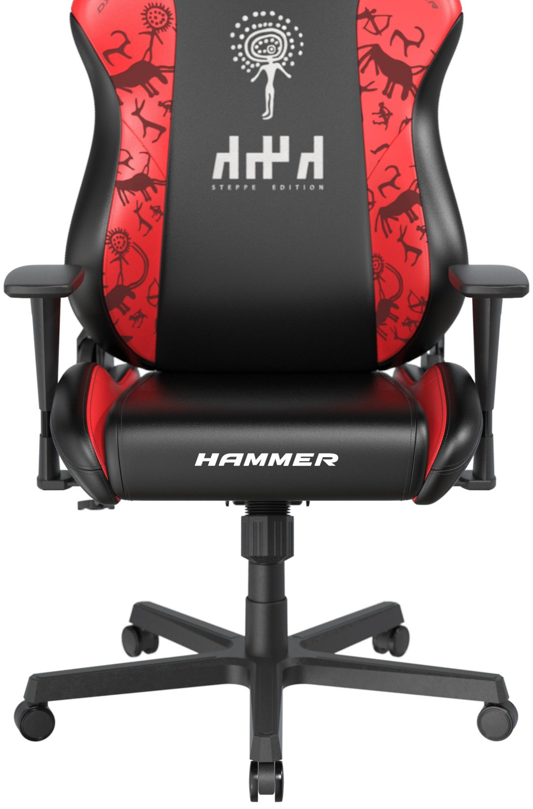 Игровое кресло DXRacer Hammer Steppe edition GC/LHE23LTA/QZQ.NR, черный, красный купить,130599