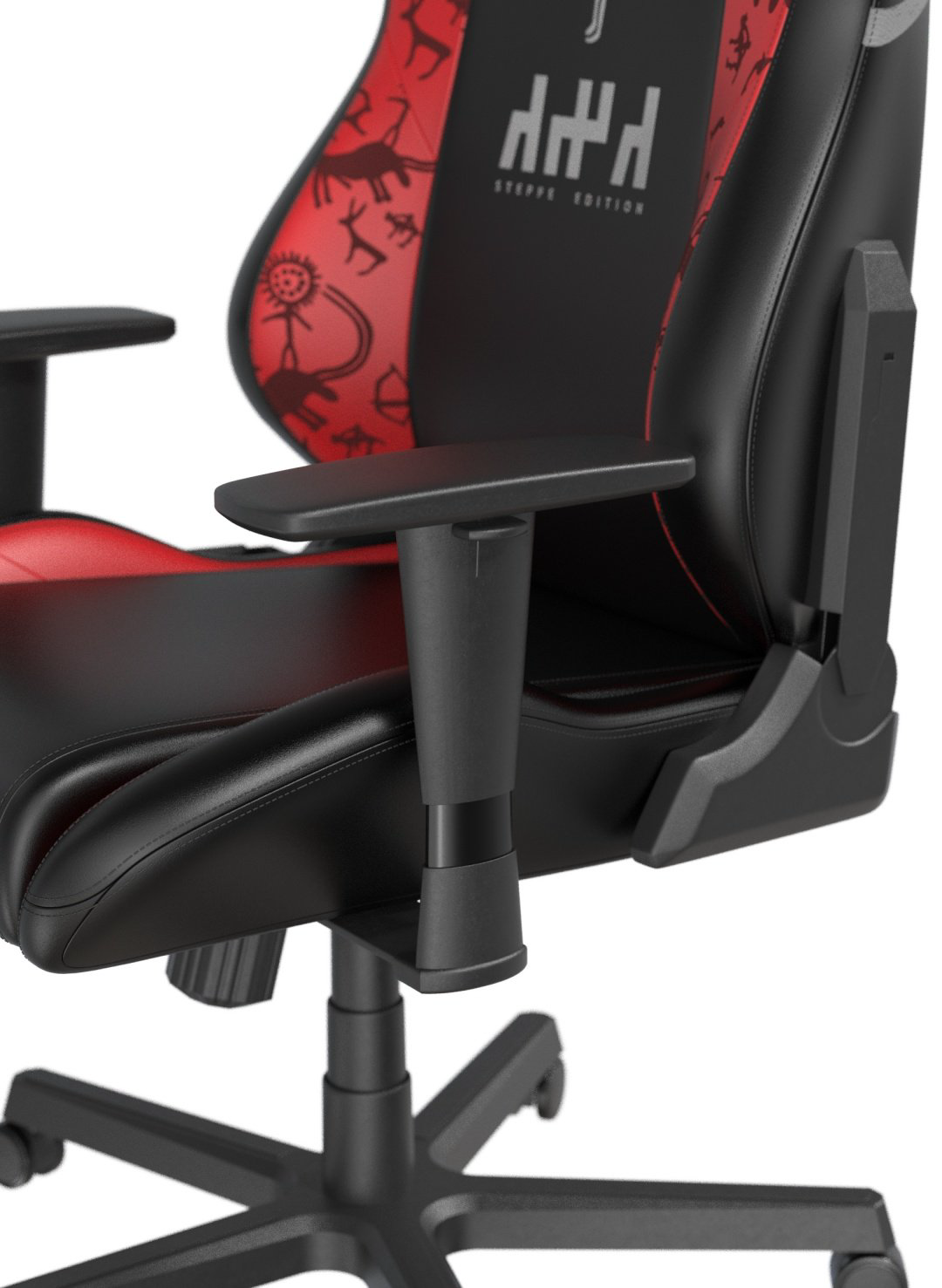 Игровое кресло DXRacer Hammer Steppe edition GC/LHE23LTA/QZQ.NR, черный, красный купить,130599