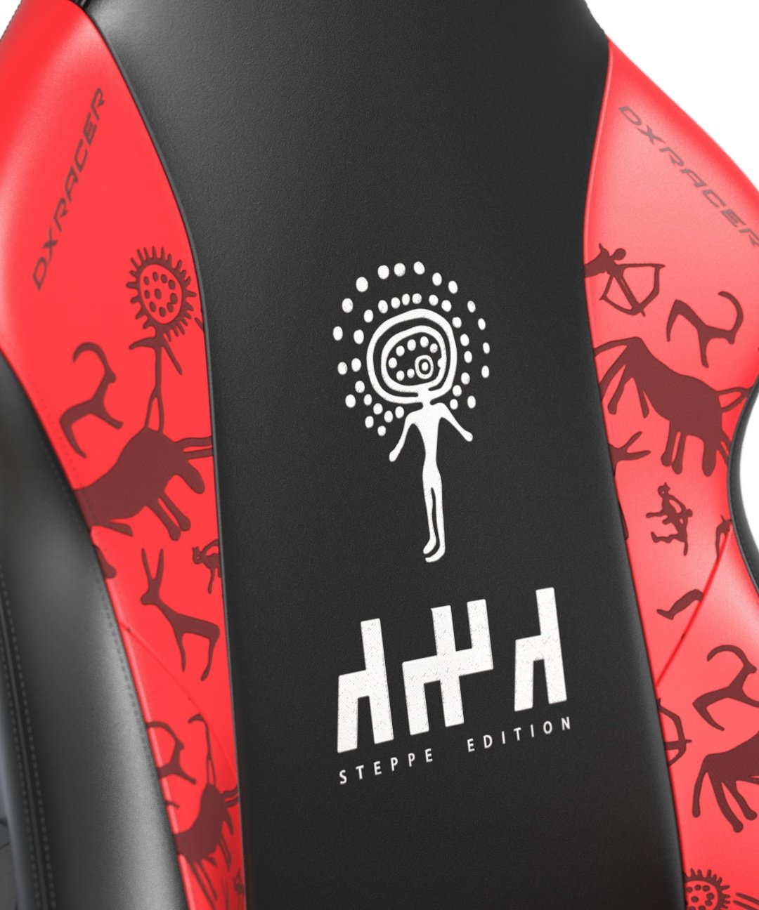 Игровое кресло DXRacer Hammer Steppe edition GC/LHE23LTA/QZQ.NR, черный, красный купить,130599