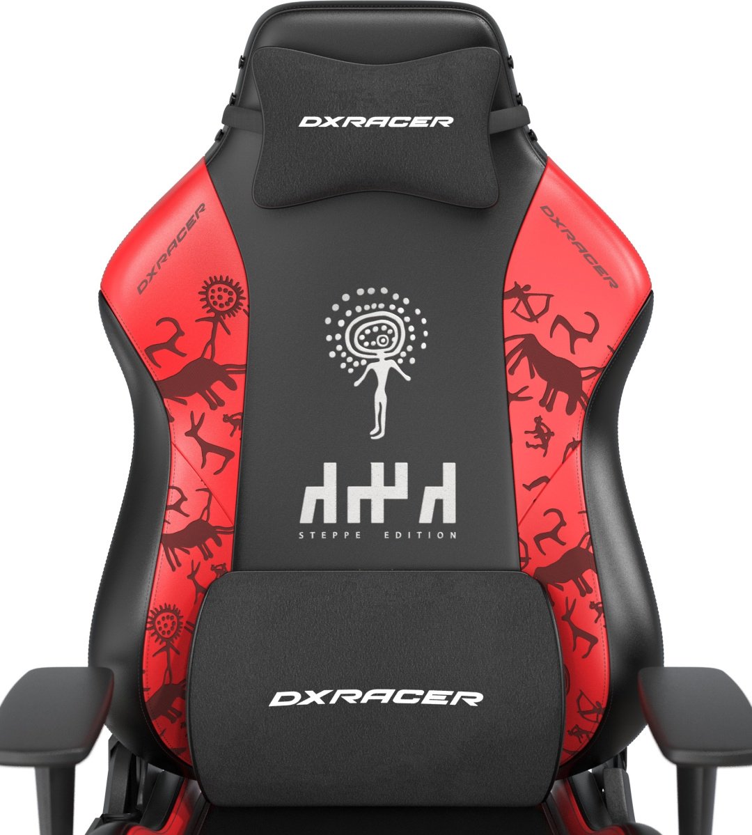 Игровое кресло DXRacer Hammer Steppe edition GC/LHE23LTA/QZQ.NR, черный, красный купить,130599