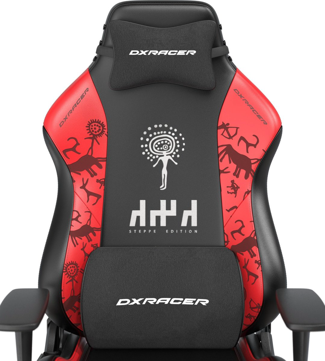 Игровое кресло DXRacer Hammer Steppe edition GC/LHE23LTA/QZQ.NR, черный, красный купить,130599