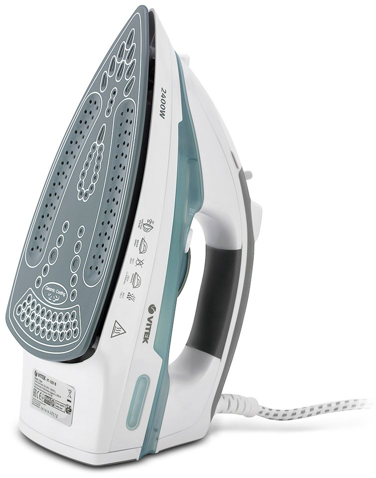 Утюг Vitek VT-1251 белый, голубой купить,NaN