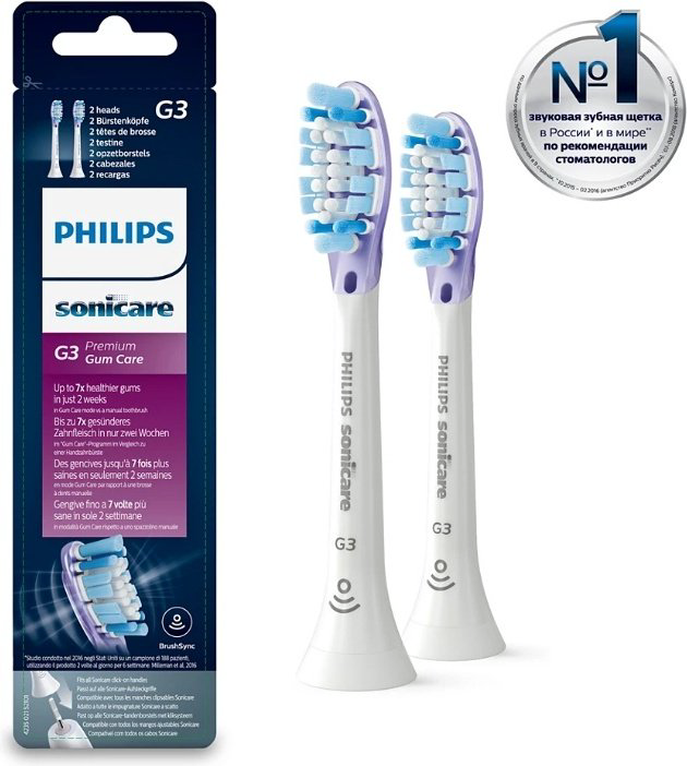 Насадка Philips HX9052/17 звуковая 2 шт купить,NaN