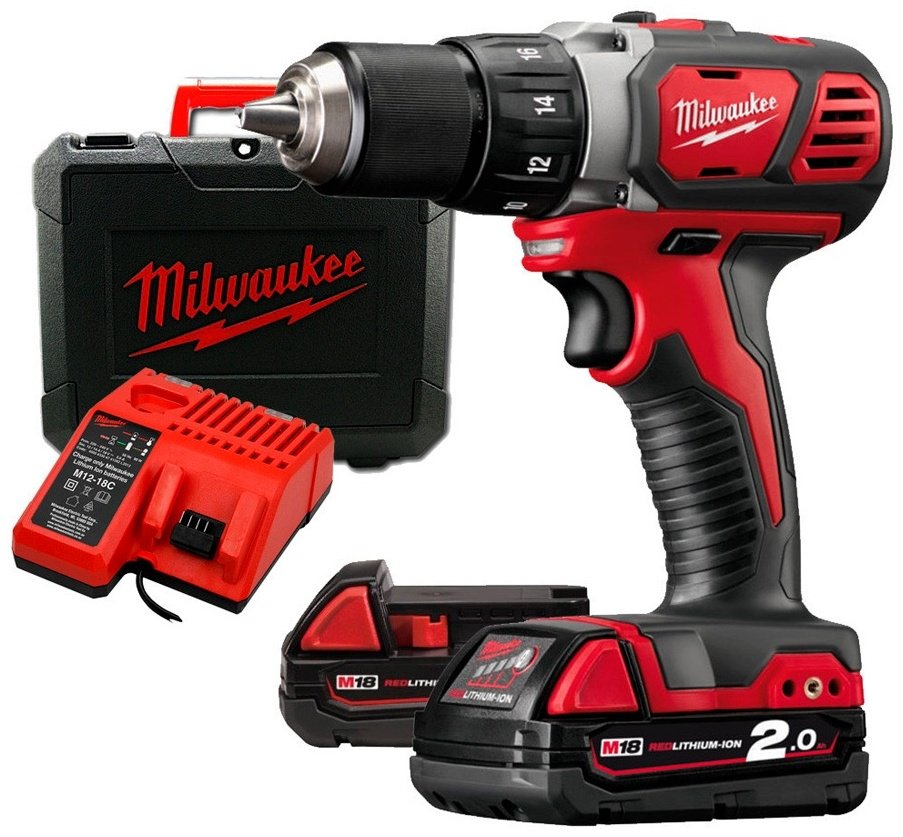 Milwaukee дрель-шуруповерт M18 BDD-202C 4933443555 18 В - ForteMarket Milwaukee дрель-шуруповерт M18 BDD-202C 4933443555 18 В купить,0