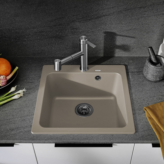 Кухонная мойка Blanco Naya 5 526584 серо-бежевая - ForteMarket Кухонная мойка Blanco Naya 5 526584 серо-бежевая купить,0