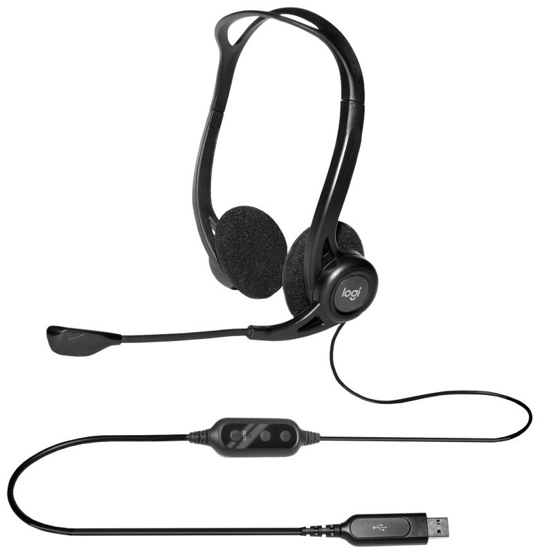 Наушники Logitech PC960 черный купить,21676