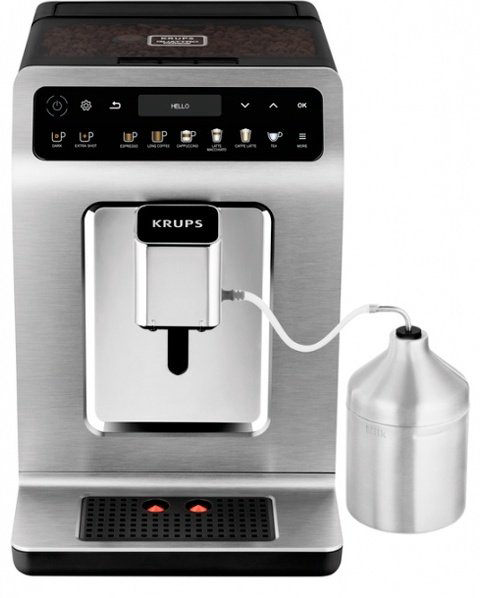 Кофемашина Krups EA894T10 серебристый купить,NaN