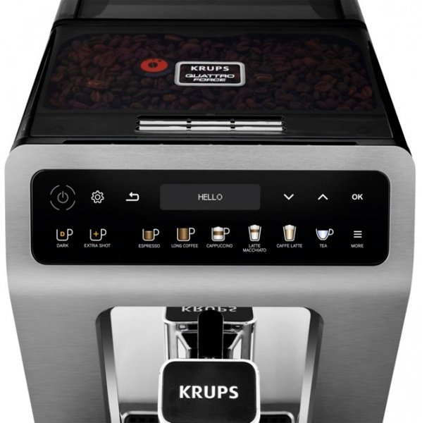 Кофемашина Krups EA894T10 серебристый купить,NaN