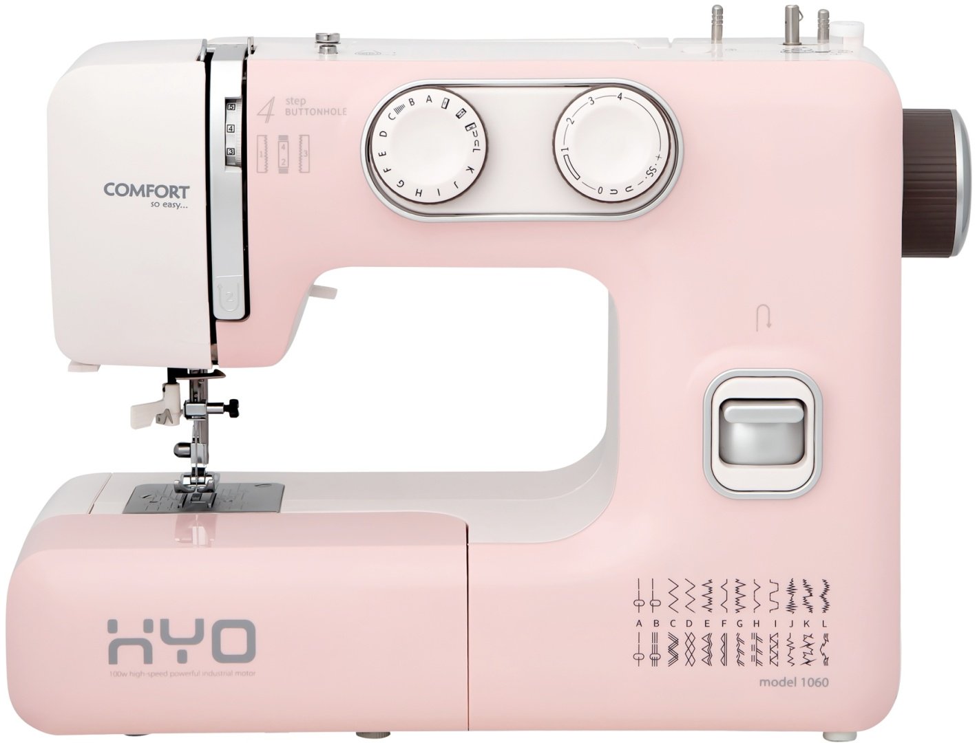 Швейная машина Comfort 1060 белый, розовый