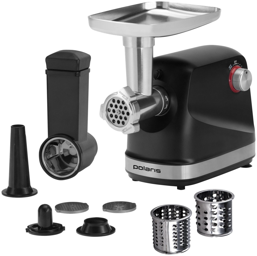 Мясорубка Polaris PMG 2583 черный, серебристый купить,NaN
