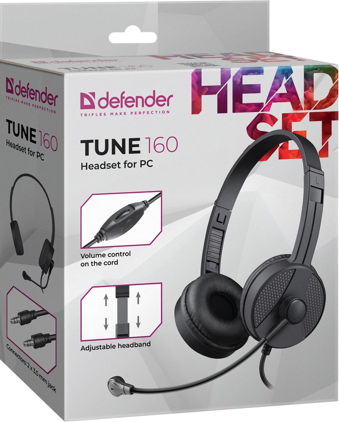 Наушники Defender Tune 160 черный купить,0