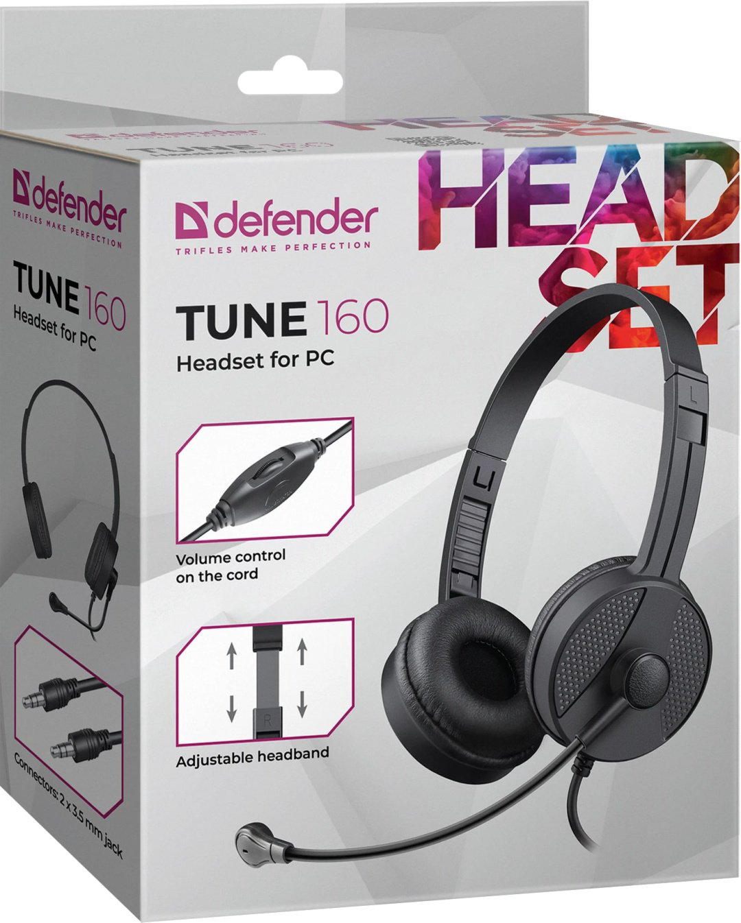 Наушники Defender Tune 160 черный купить,NaN