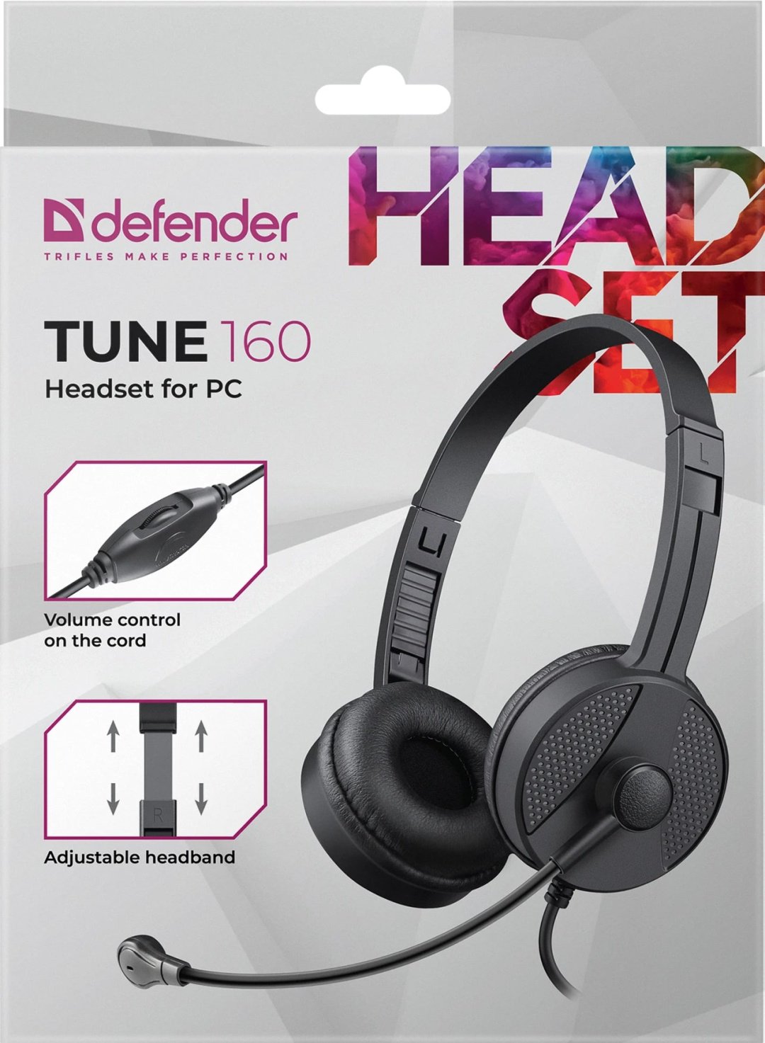 Наушники Defender Tune 160 черный купить,0