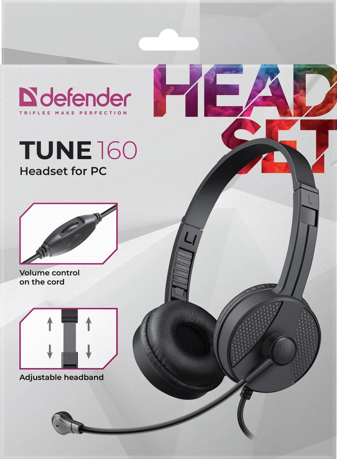 Наушники Defender Tune 160 черный купить,NaN