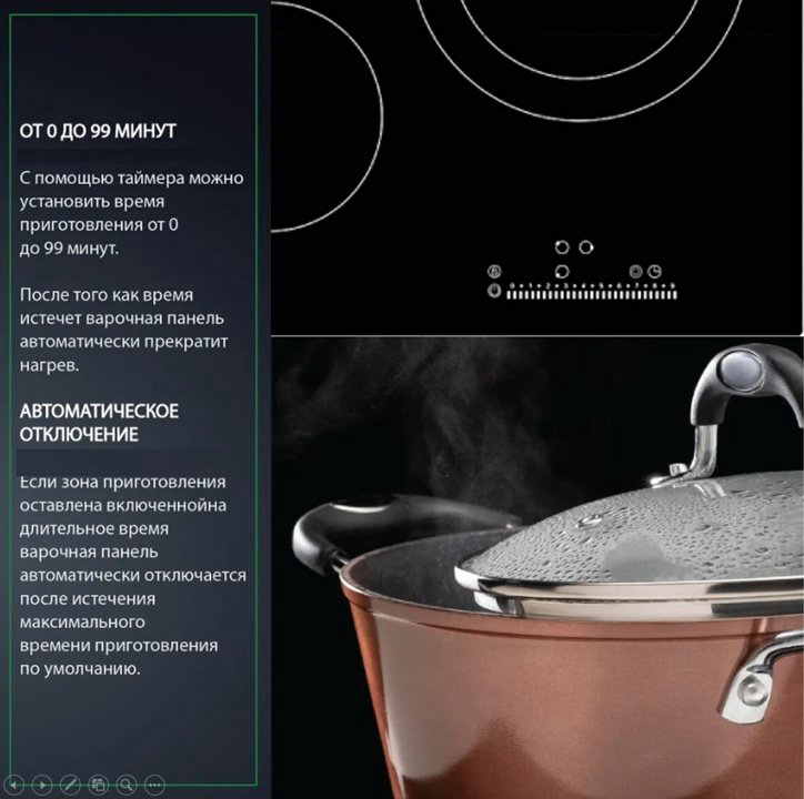 Варочная поверхность DAUSCHER 603CRSS черный купить,NaN