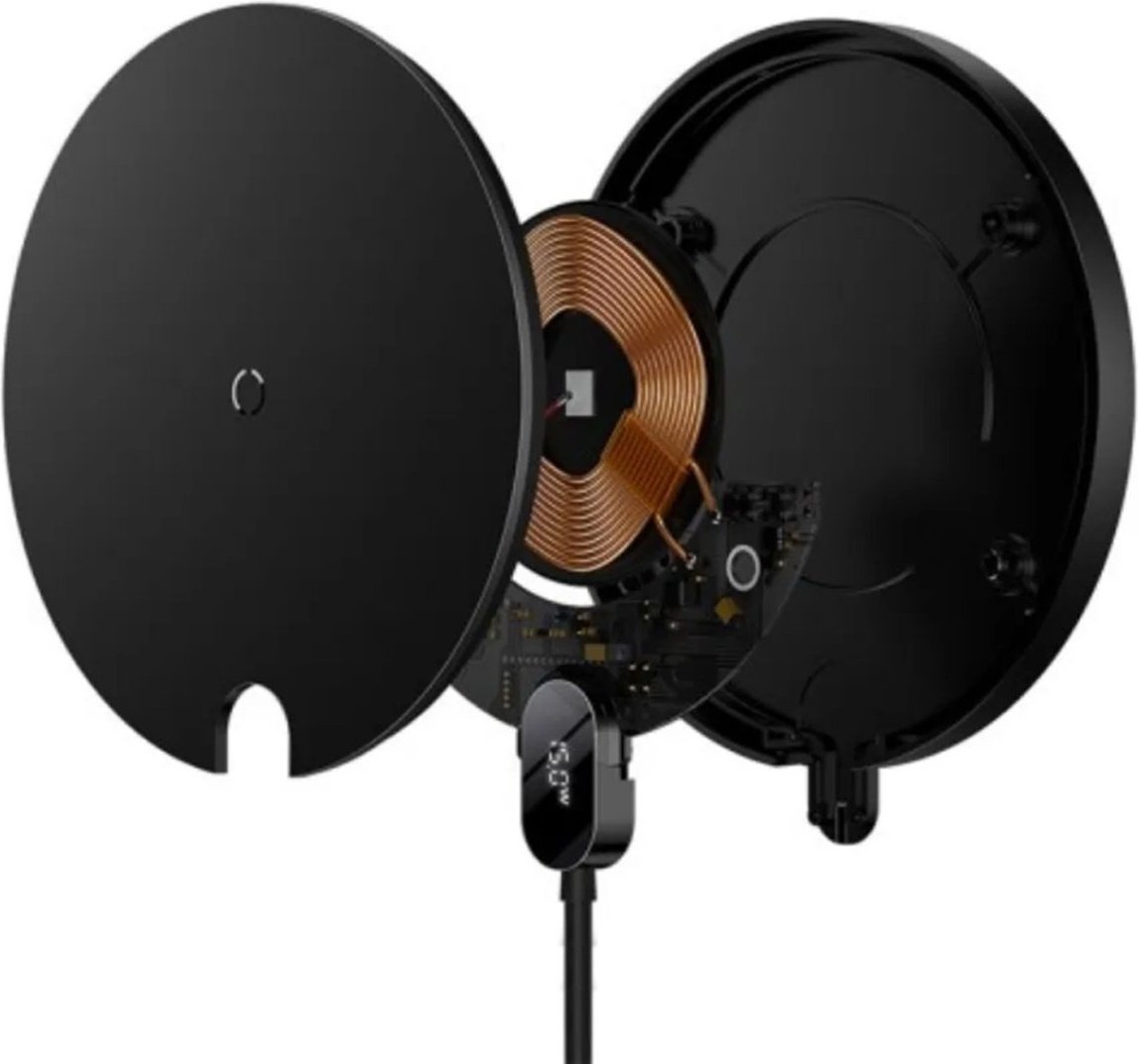 Зарядное устройство Baseus Digital Display Gen 2 Qi 15W черный купить,NaN