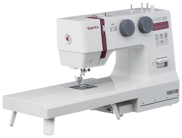 Швейная машина CHAYKA POWER 100 белый, серый, бордовый - ForteMarket Швейная машина CHAYKA POWER 100 белый, серый, бордовый купить,0