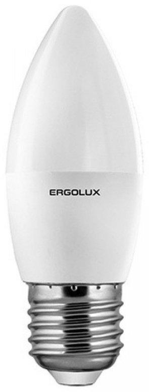 Ergolux 7W E27, светодиодная, естественный белый купить,NaN
