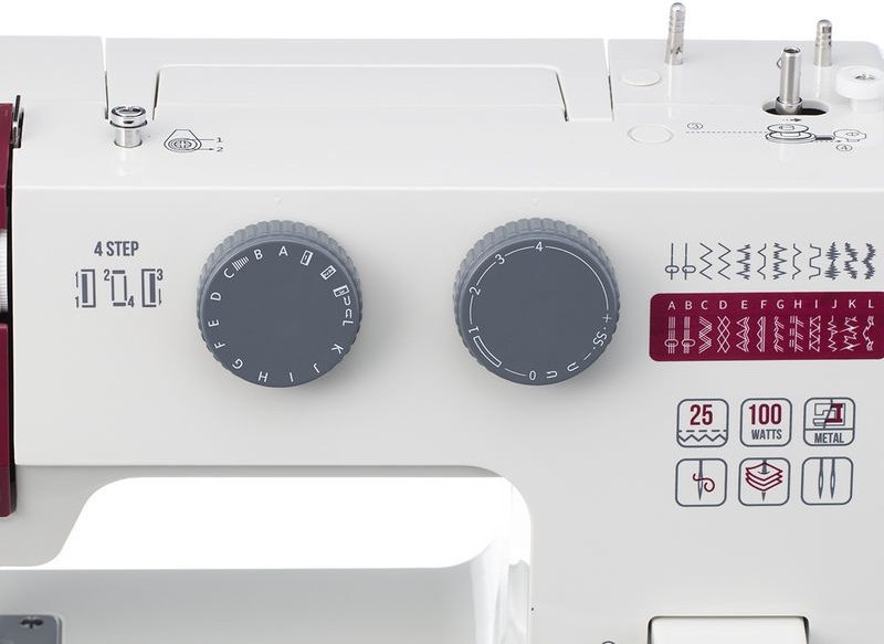 Швейная машина CHAYKA POWER 100 белый, серый, бордовый - ForteMarket Швейная машина CHAYKA POWER 100 белый, серый, бордовый купить,0