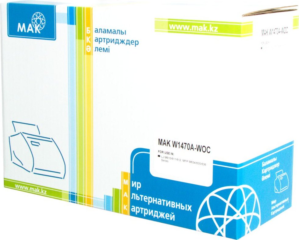 Картриджи МАК W1470A (без чипа) (0021283) черный