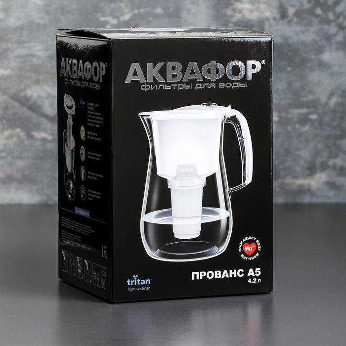 Фильтр-кувшин для воды Аквафор Прованс А5 белый 4.2 л купить,0