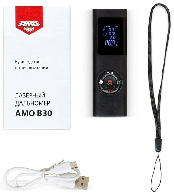 Лазерный дальномер AMO B30 876165 , дальность до 25 м купить,NaN