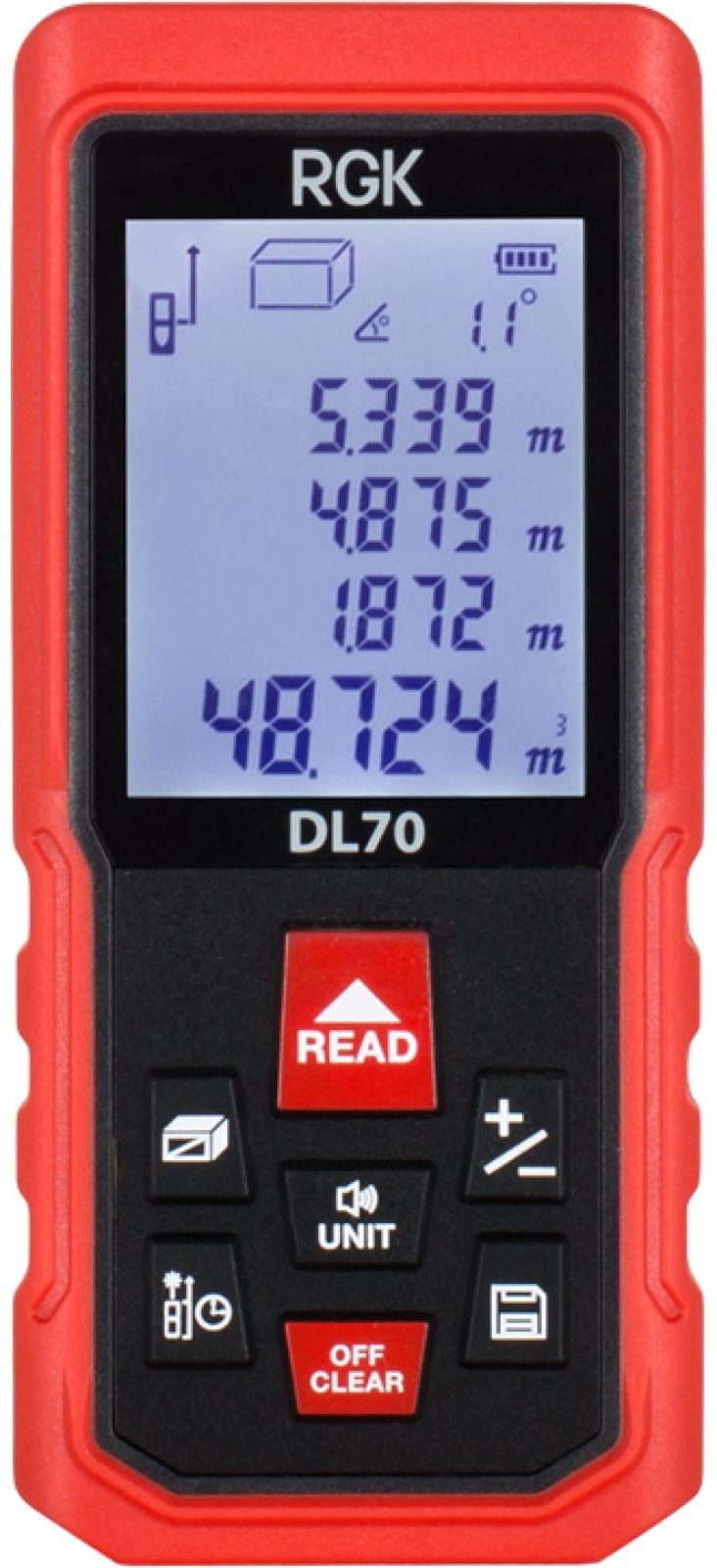 Лазерный дальномер RGK 4610011873911, дальность до 70 м купить,24665