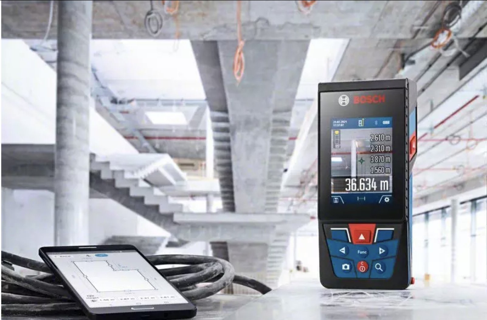 Лазерный дальномер Bosch GLM 150-27 C 0601072Z00, дальность до 150 м