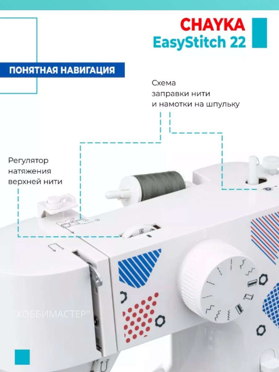 Швейная машина CHAYKA SewingStyle 44 белый купить,49898