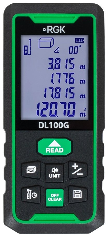 Лазерный дальномер RGK 778190, дальность до 100 м купить,NaN