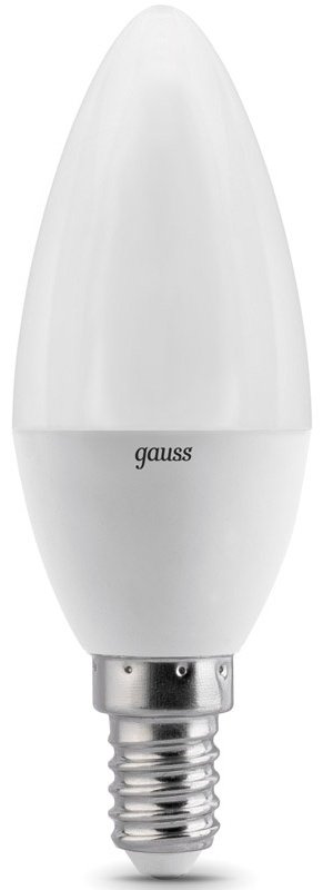 Gauss 6.5W Е14, светодиодная, теплый белый