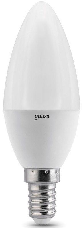 Gauss 6.5W Е14, светодиодная, теплый белый купить,NaN