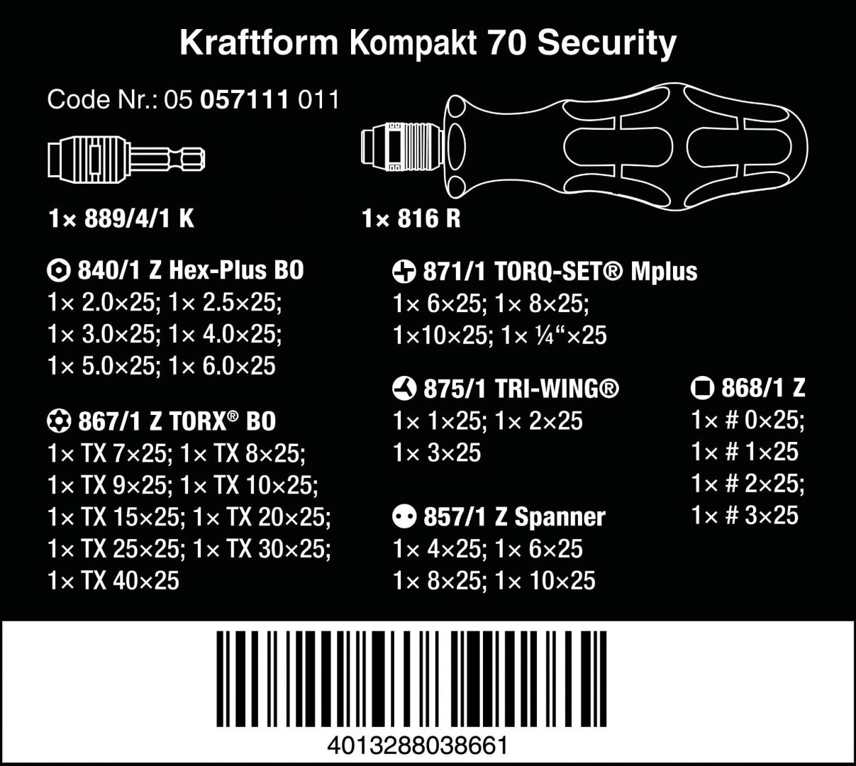 Wera отвертка с насадками 05057111001 набор из 30 - ForteMarket Wera отвертка с насадками 05057111001 набор из 30 купить,0